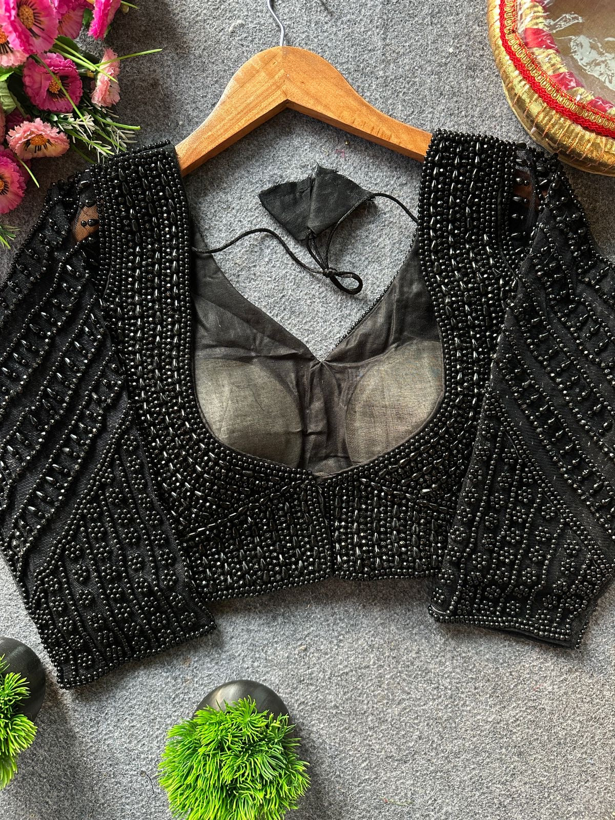 Maithri - Pearl Moti Full Sleeves Blouse