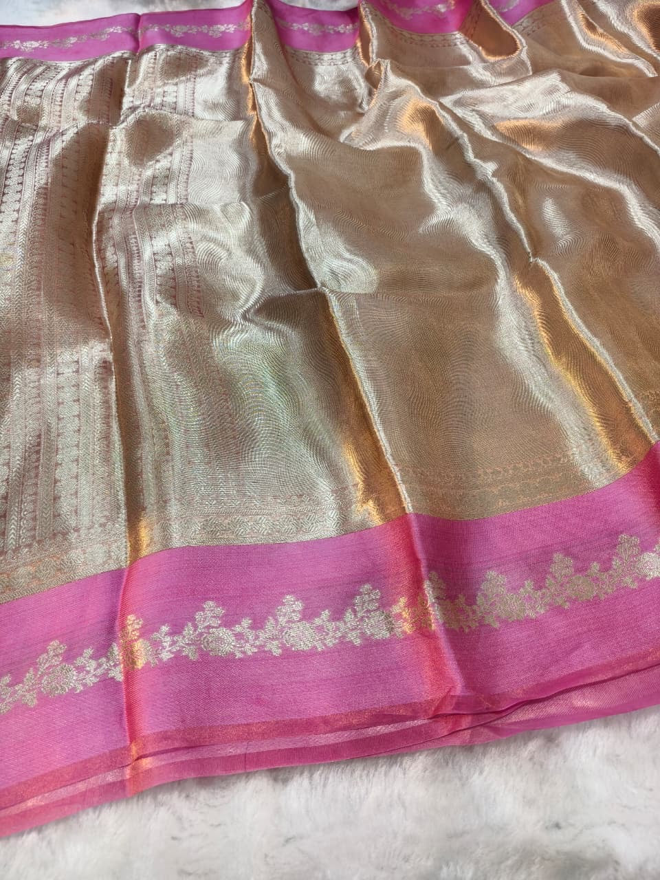 Dhwani -  Pure Banarasi Tissue Silk Saree