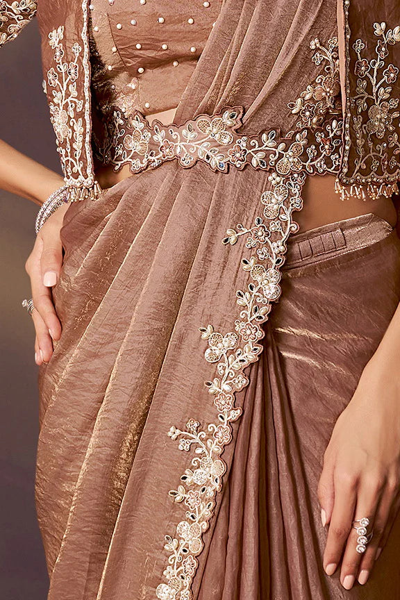 Shaya - Designer Satin Saree