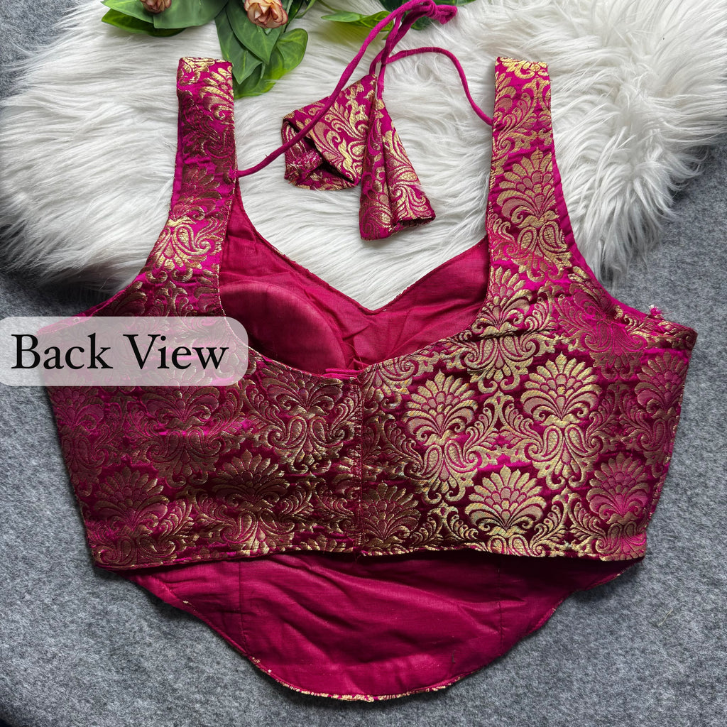 Dolly - Banarasi silk Padded Blouse