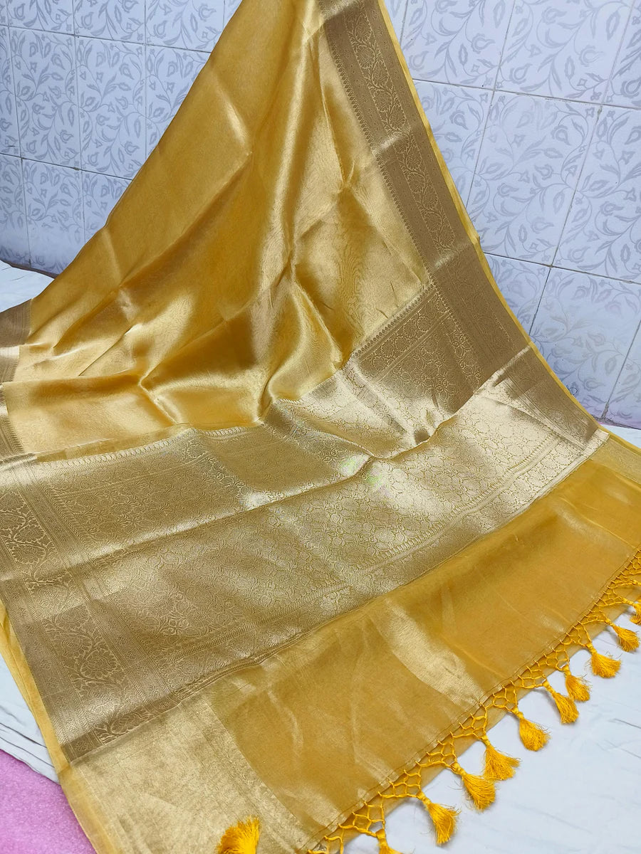 Aswi - Pure Banarasee Tissue Silk Saree