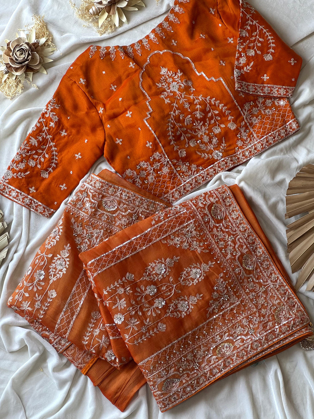 Aishu - Soft Tissue Aari Handwork Saree