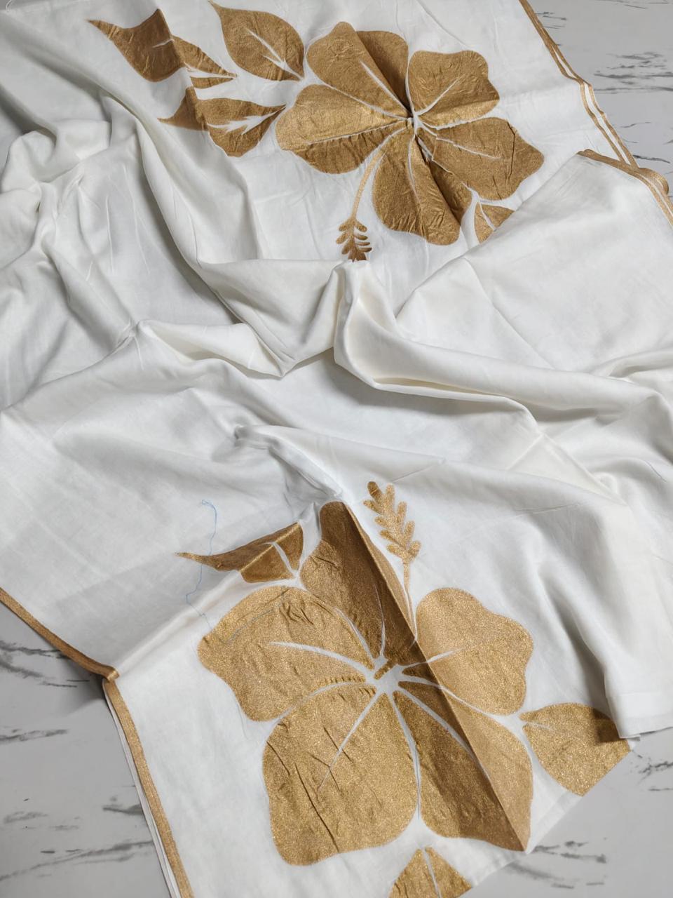 Aswati - Soft Mul Mul Cotton Saree