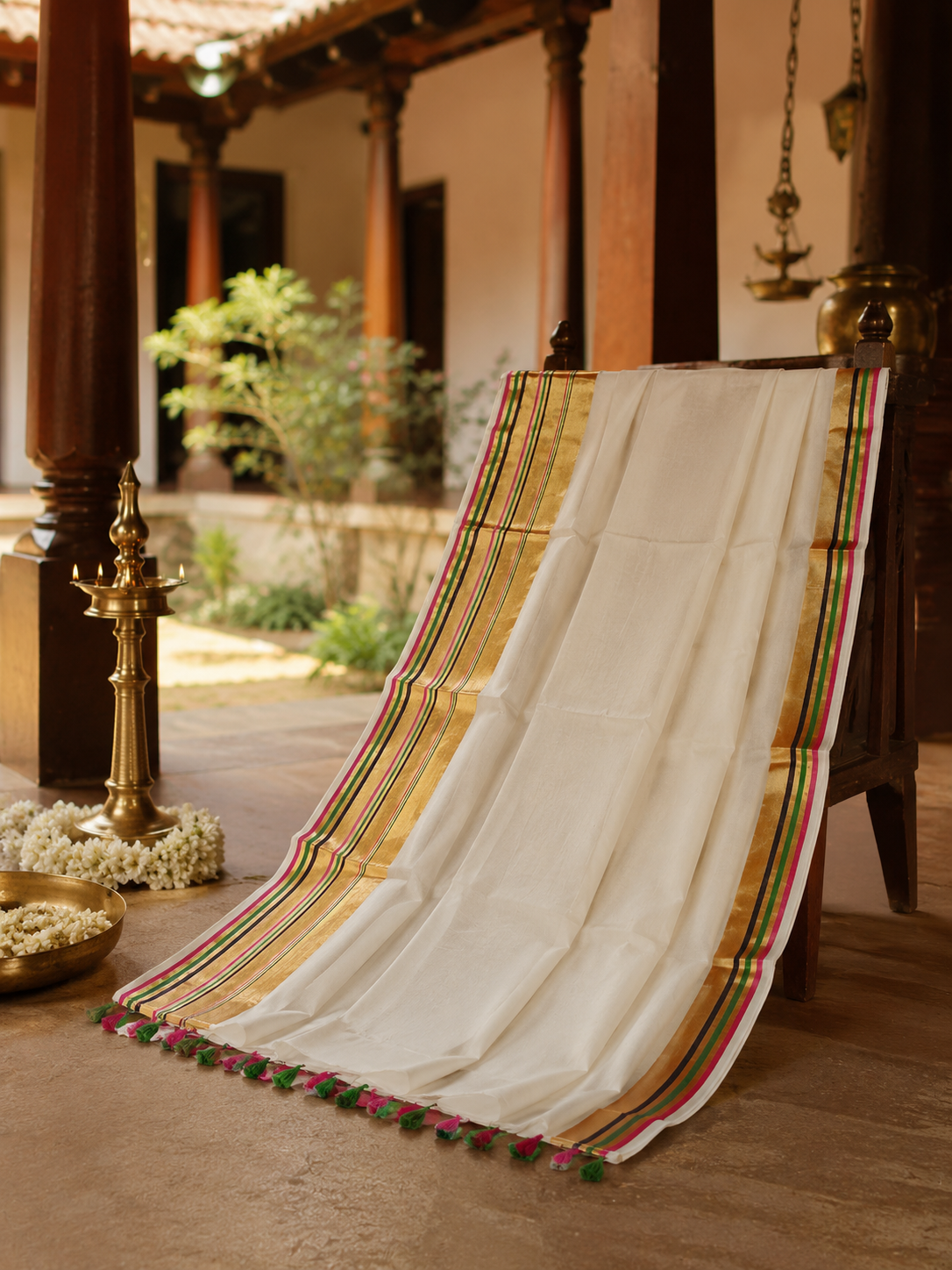 Kanaka - Mul mul Cotton Saree