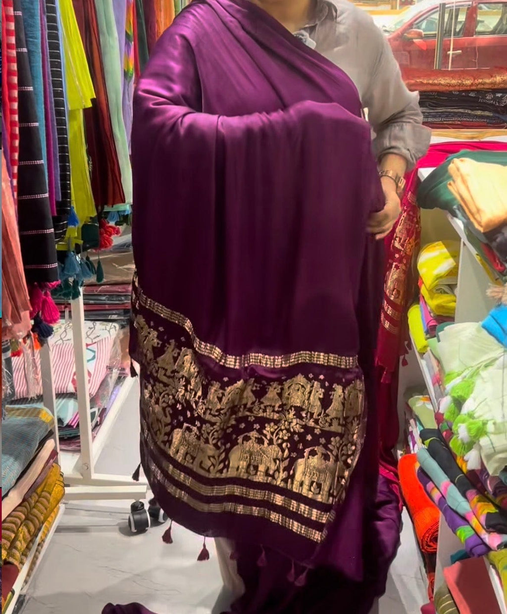 Amitha - Pure Modal Silk Saree