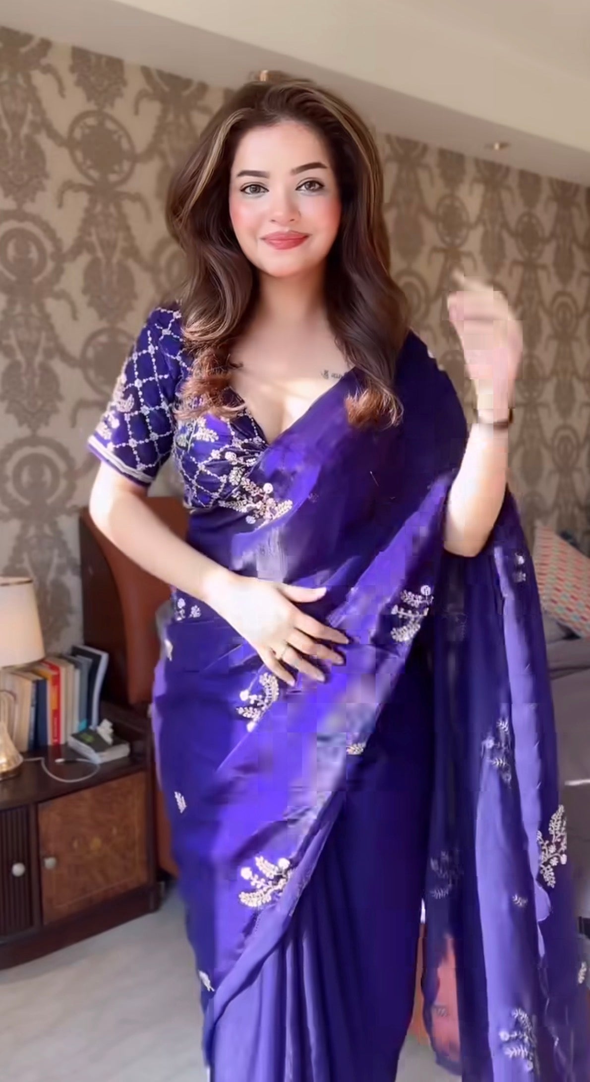 Shivani - Designer Crepe Silk Saree