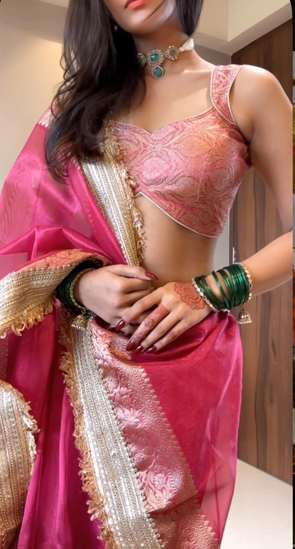 Manvi - Banarasee Tissue Silk Saree