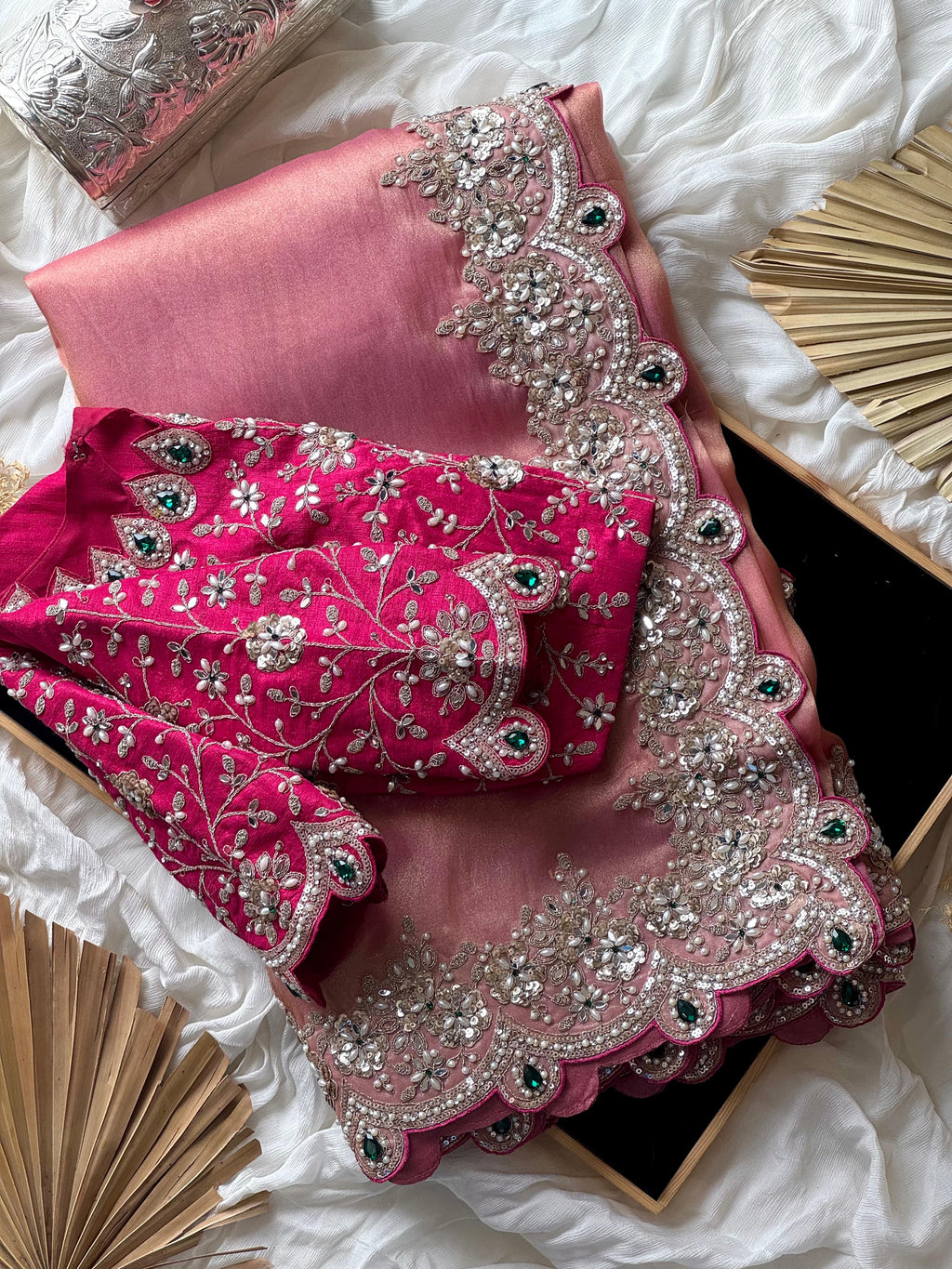 Anoushka - Designer Tissue Saree