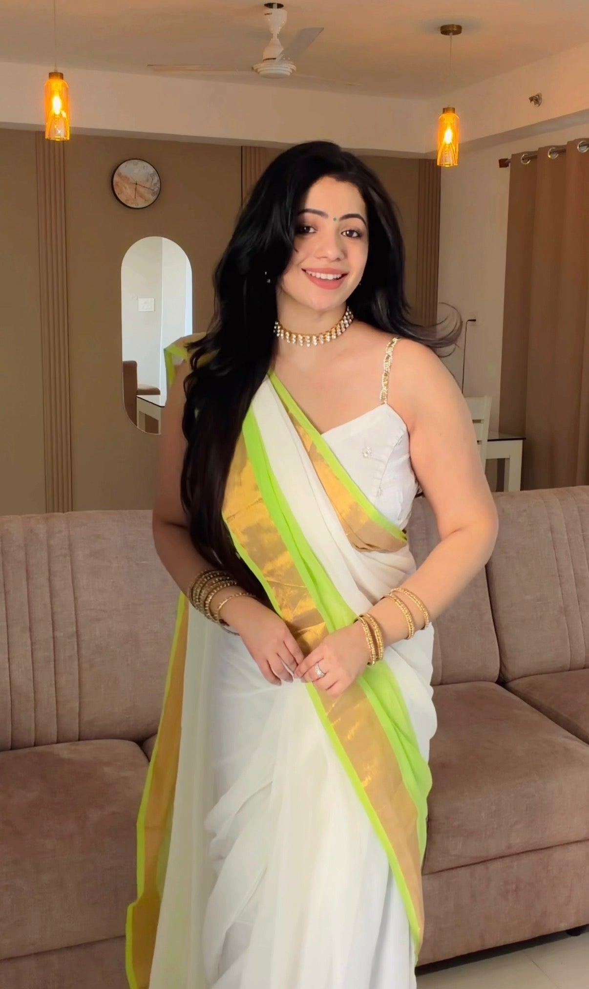 Chandana - Mul mul Cotton Saree