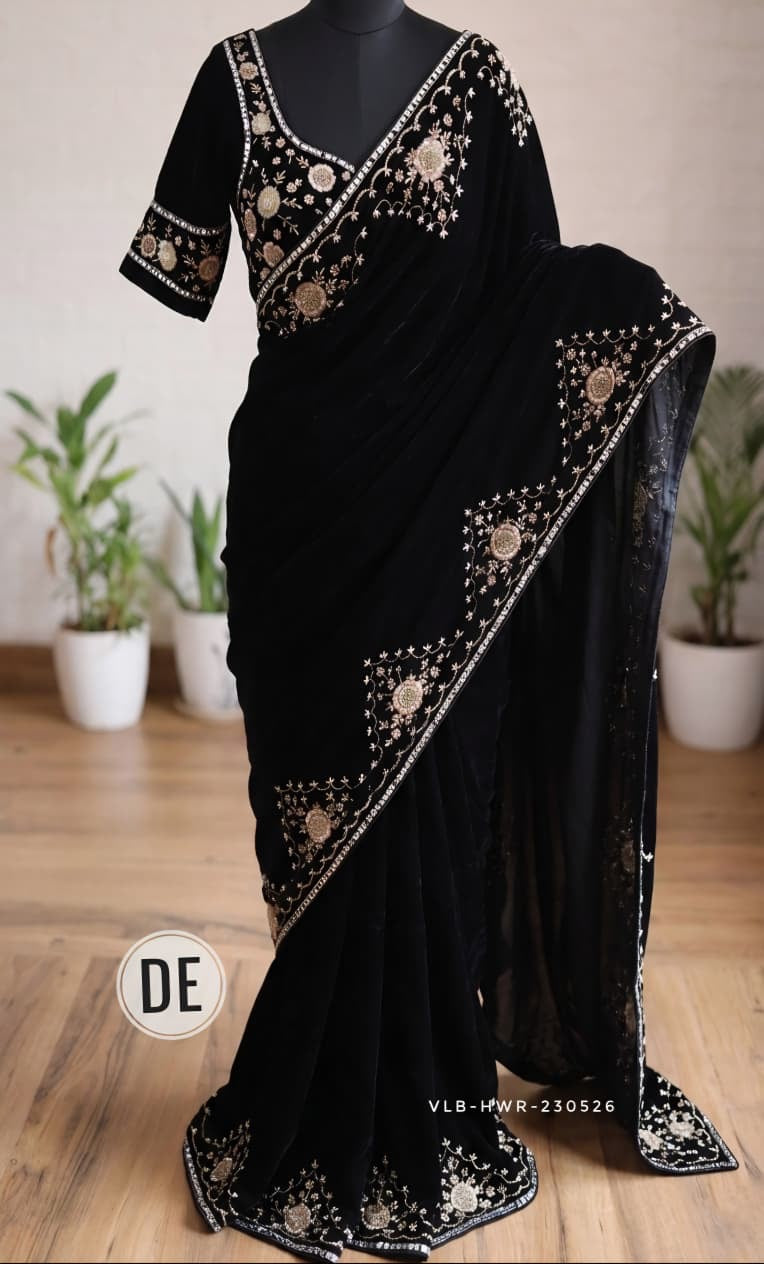 Anjali - Designer Tissue Crepe Saree