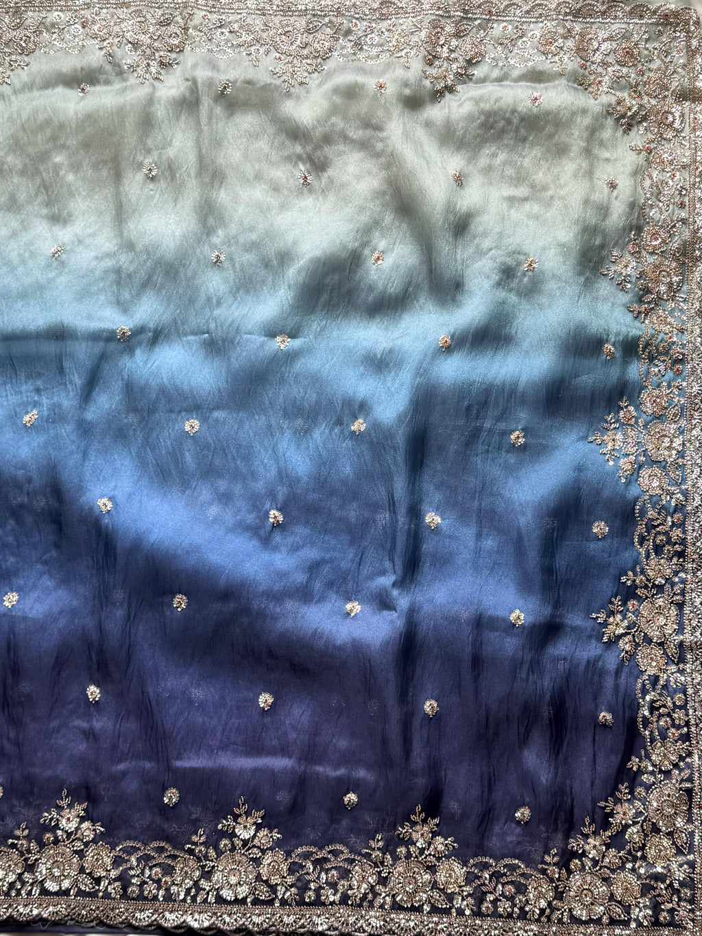 Sila- Designer Tissue Crepe Saree