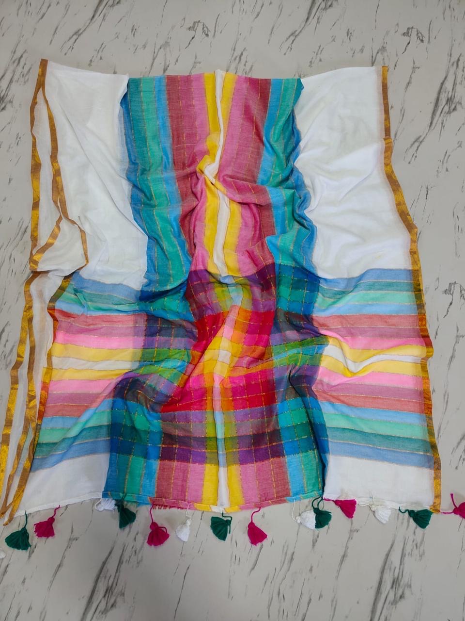 Sanya - Mul mul Cotton Saree