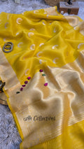 Farah - Pure Kora Silk Kadwa Handwoven Saree
