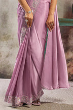 Pinki - Designer Satin Saree