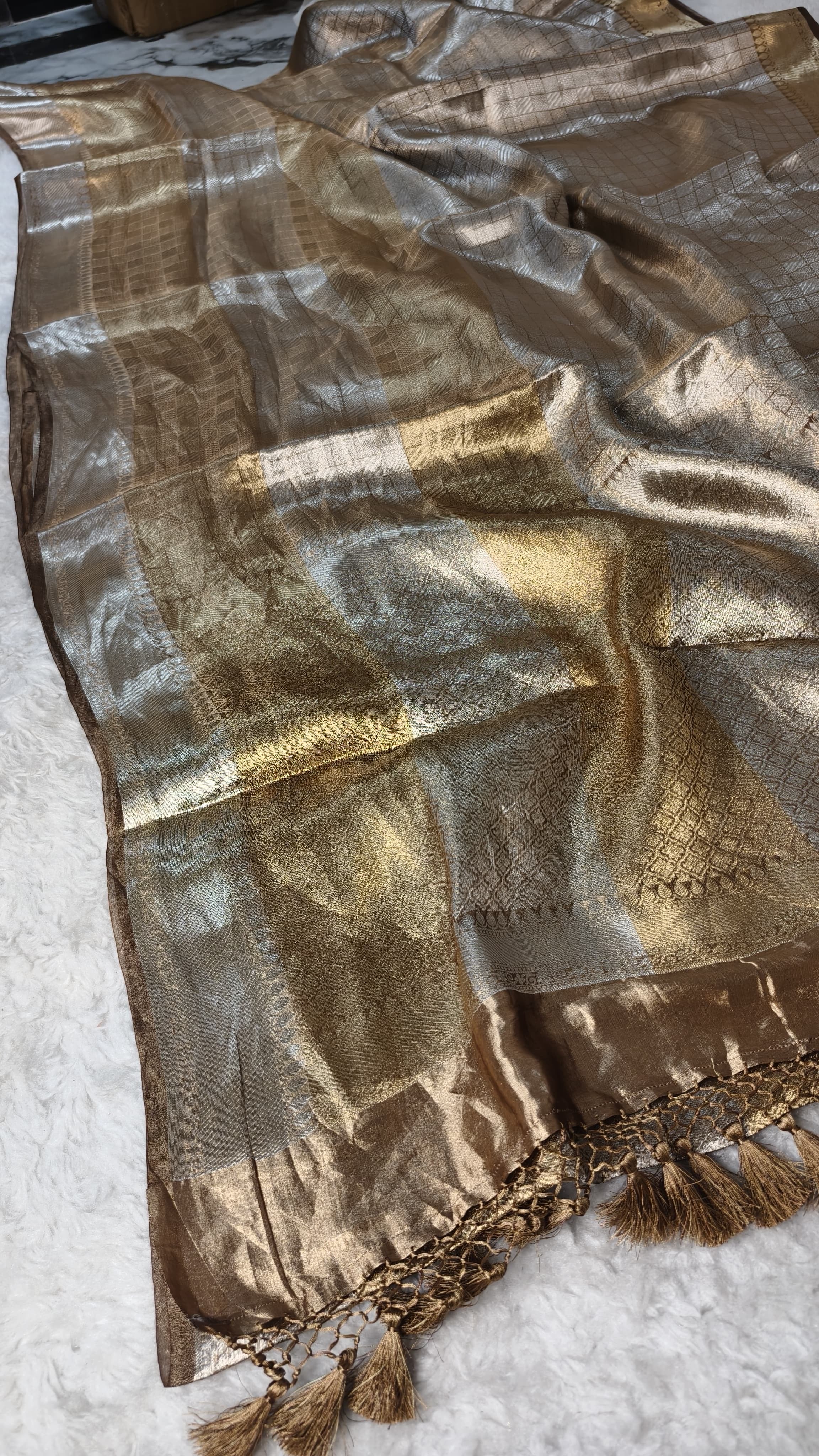 Kushal - Pure Tissue Brocade Saree