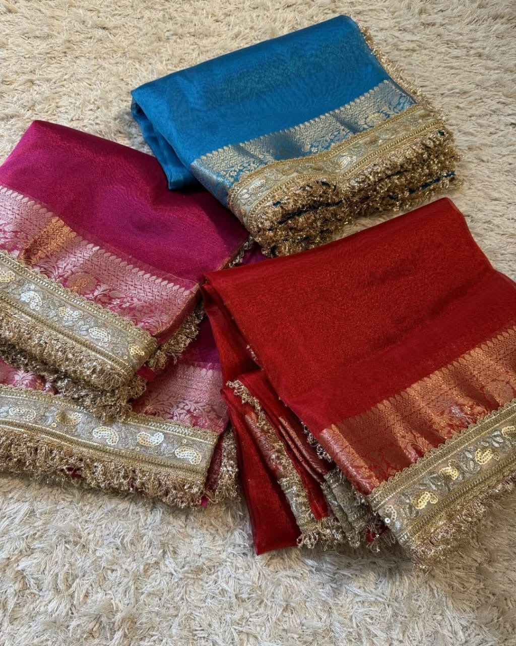 Hanifa - Banarasee Tissue Handwork Saree