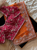 Sheena - Designer Tissue Handwork Saree