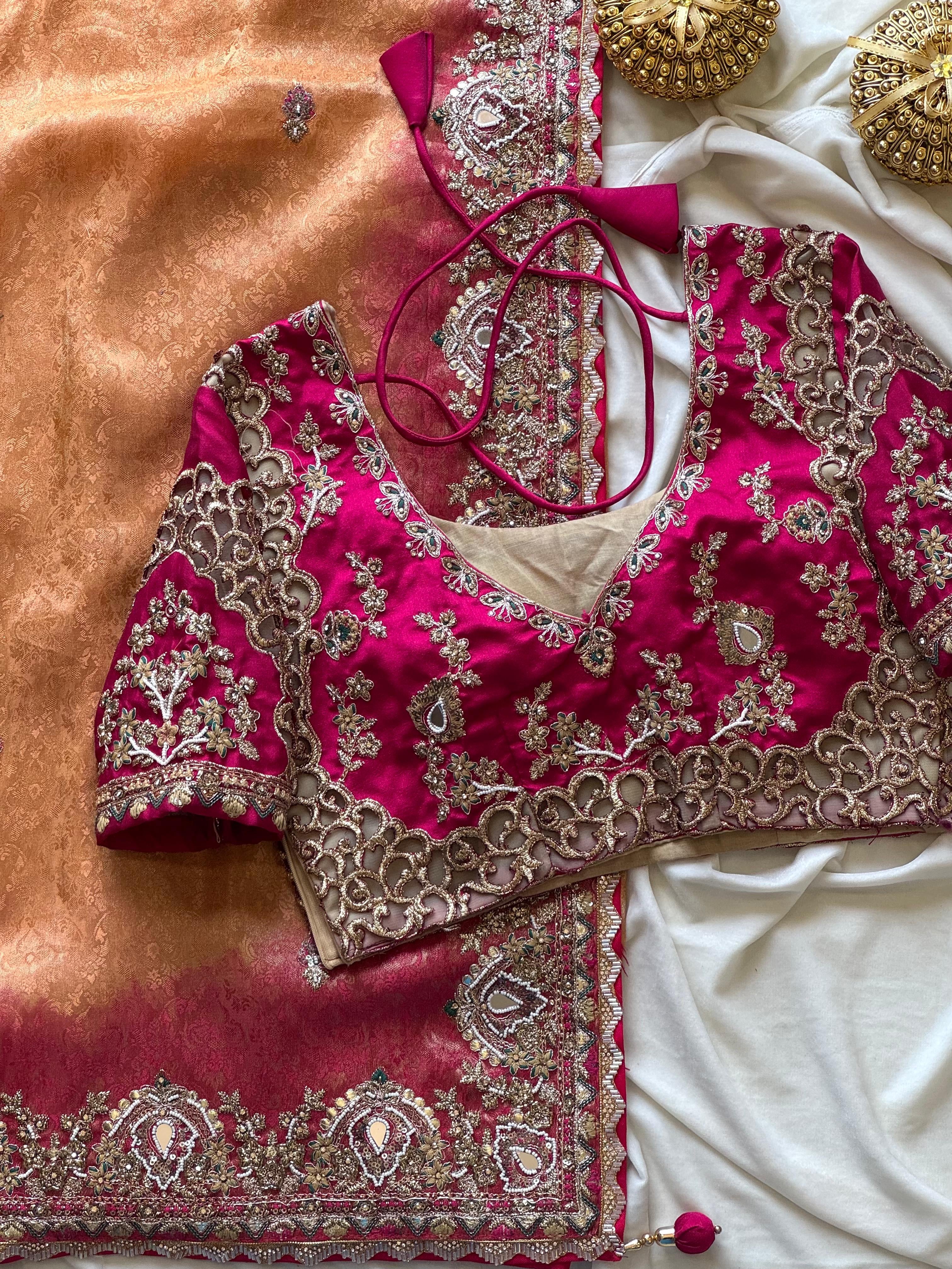 Mansivi - Designer Cocktail Handwork Saree