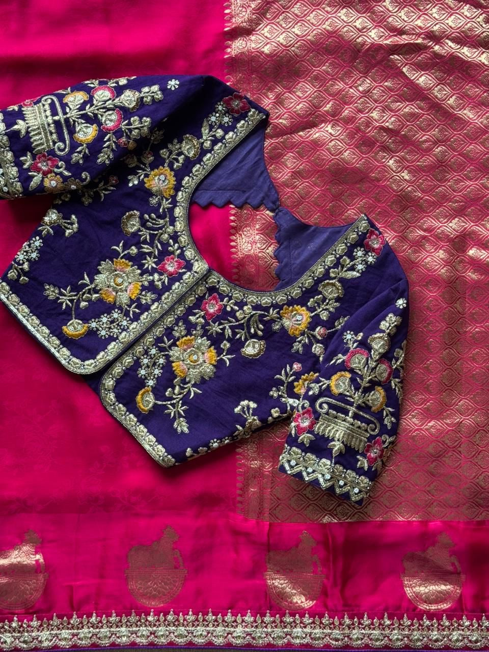 Shimi- Designer Satin Silk Saree