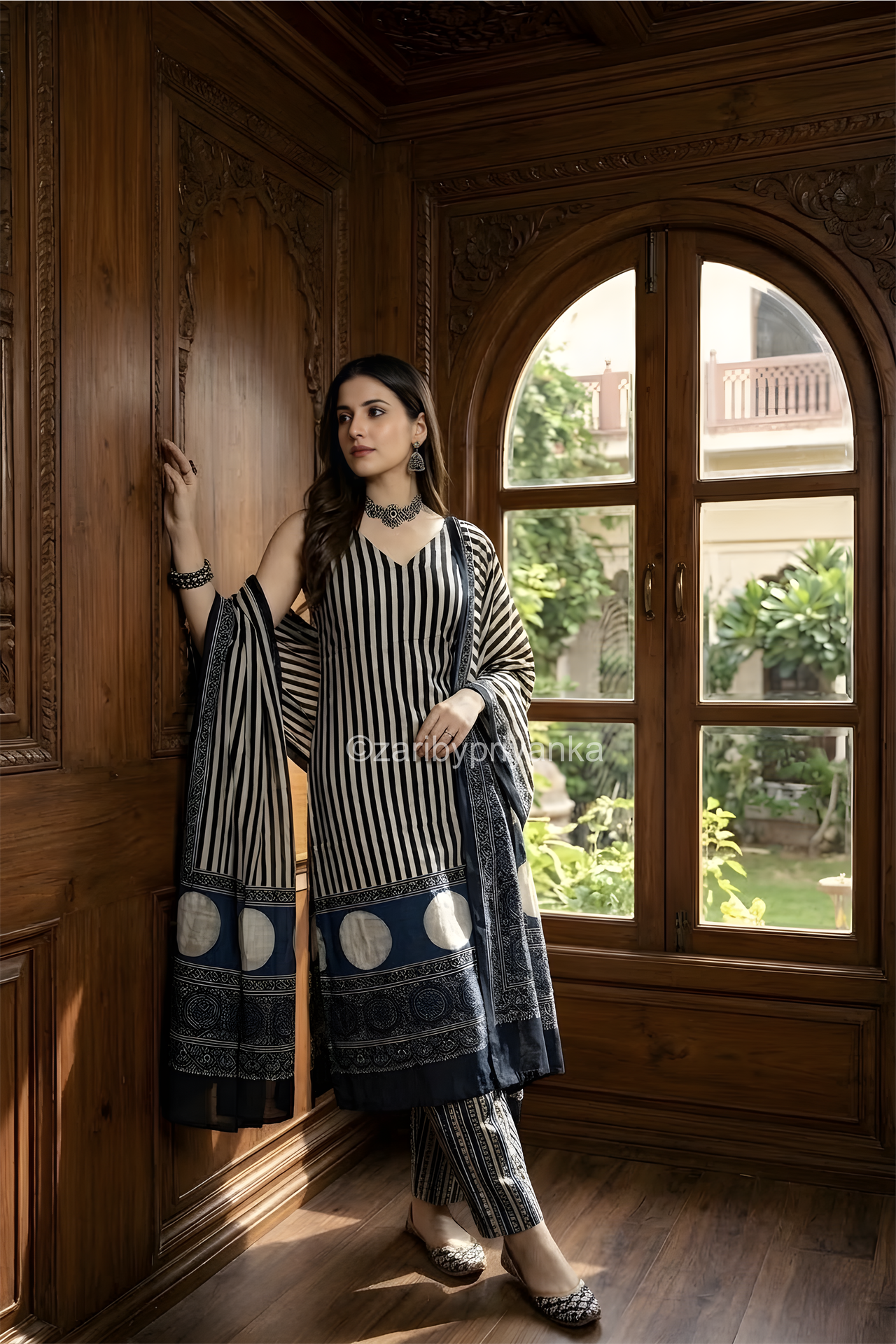 Shivana- Ajrakh Pure Modal Suit