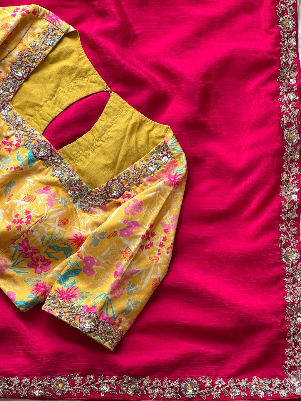 Risha - Designer Tabby Silk Saree