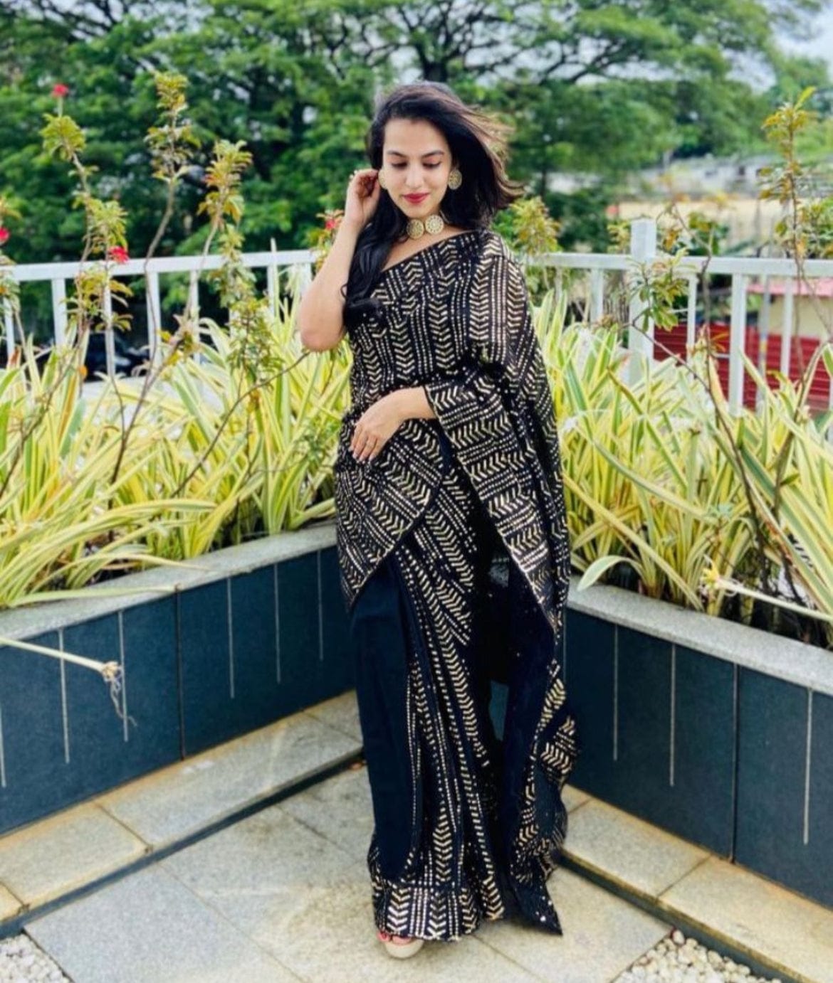 Avani - Sequins Saree with Sequins blouse