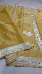 Asvi - Banarasi Pure Khaddi Georgette Kadwa Saree