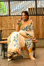 Menaka - Handwoven Handloom Soft Cotton Saree