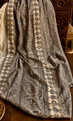Vamika - Designer Ajrakh Handworked Saree