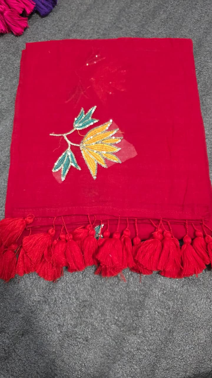 Nidha - Mul Mul Cotton Saree