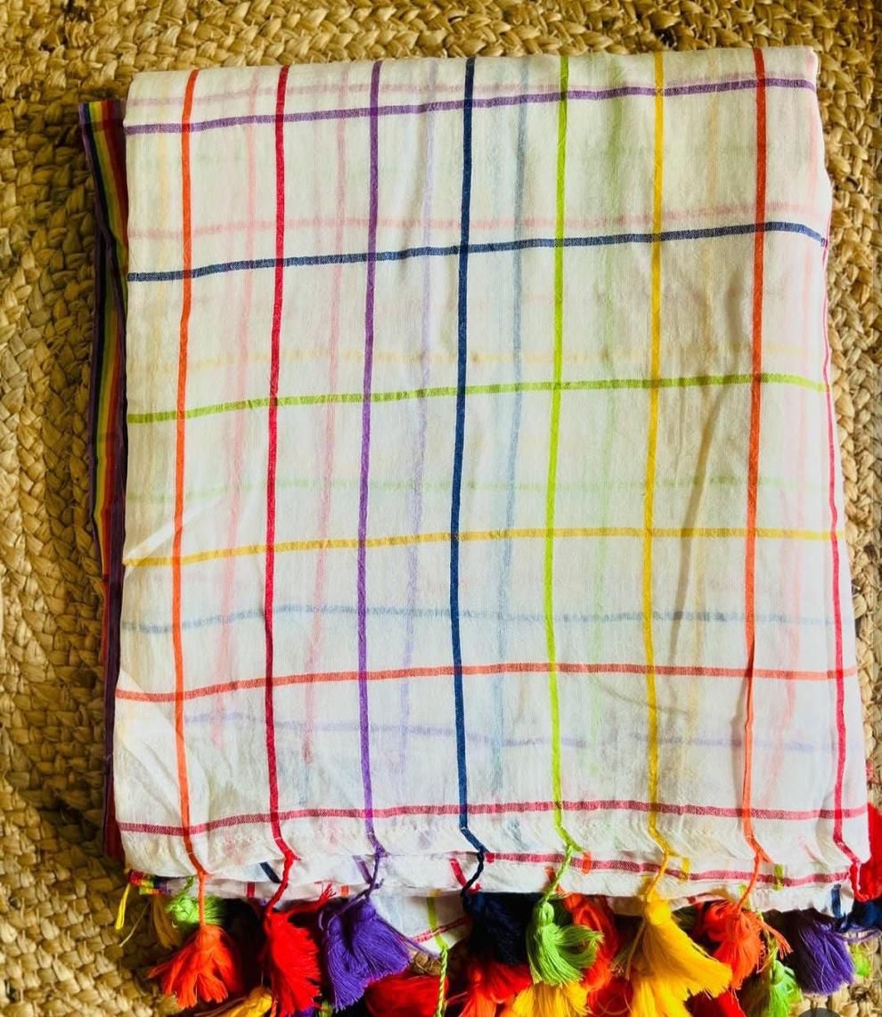 Mona - Mul Mul Cotton Saree