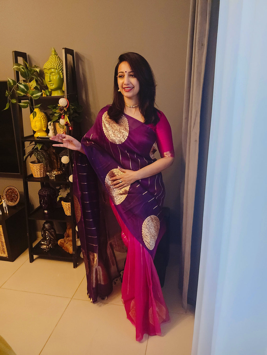 Nimmy - Pure Kora Silk Saree