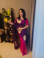 Nimmy - Pure Kora Silk Saree