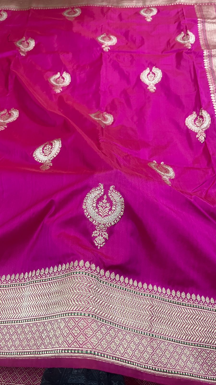 Ikatara - Banarasi Pure Katan Silk Meenakari Saree