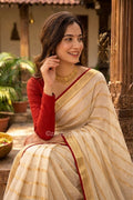 Lila - Mul Mul Cotton Saree