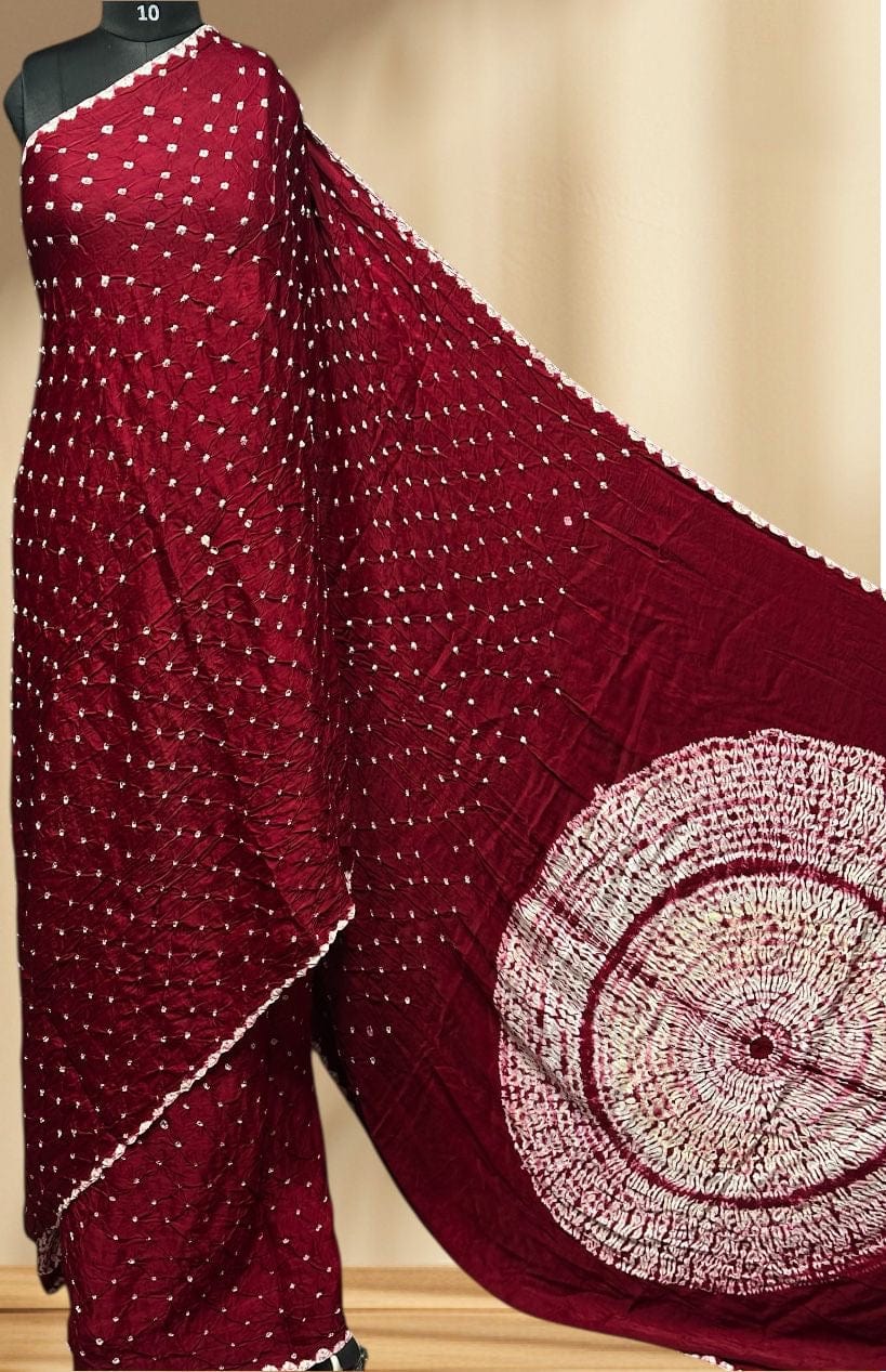 Neha - Pure Modal Silk Bandhej Saree