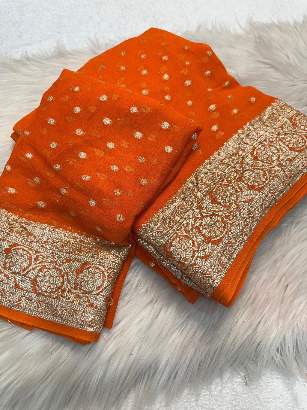 Zara - Viscose Georgette Saree