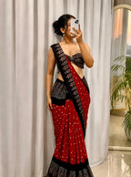 Tiyara - Pure Modal Ajrakh saree
