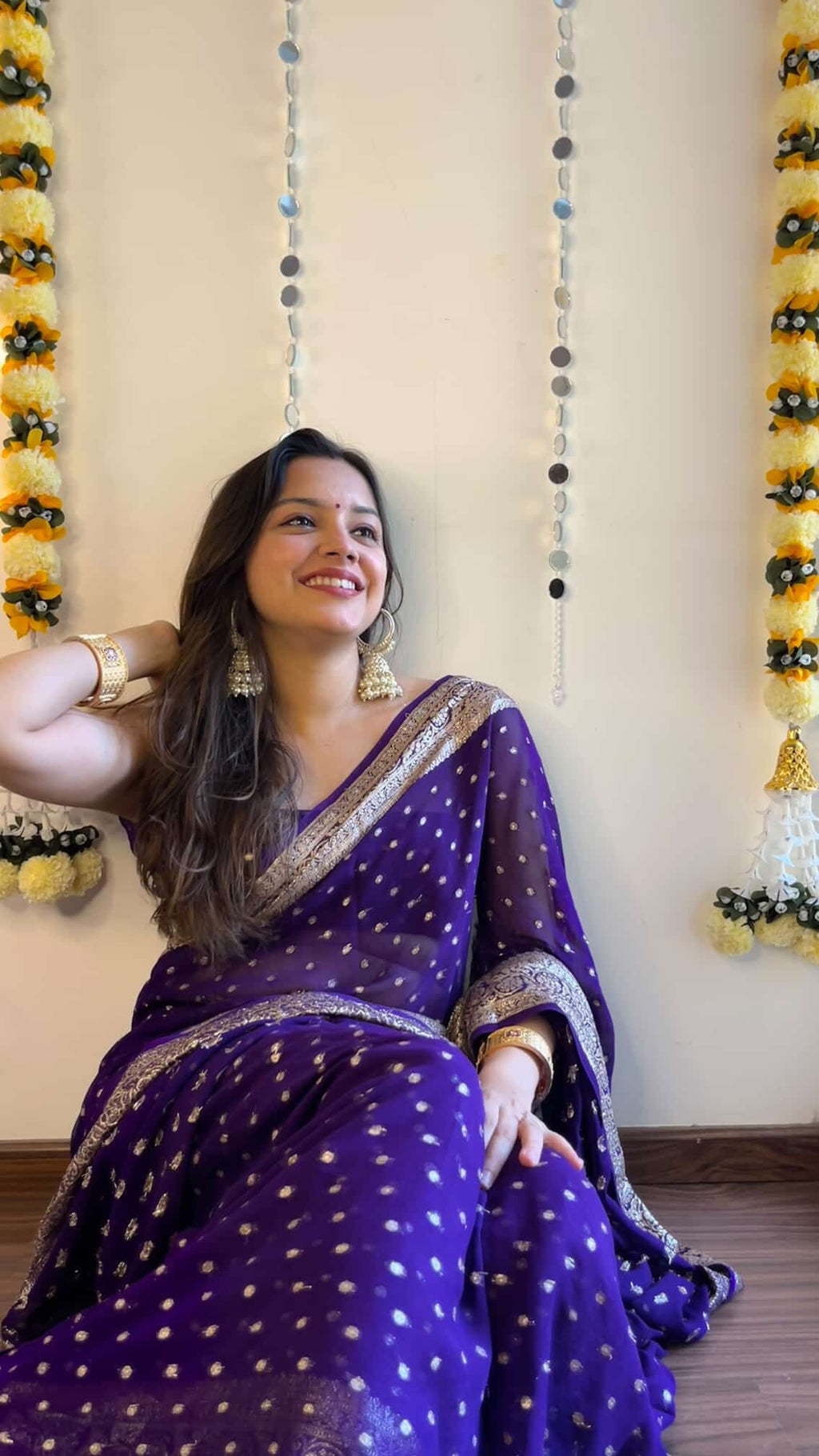 Medha - Premium Viscose Georgette Saree