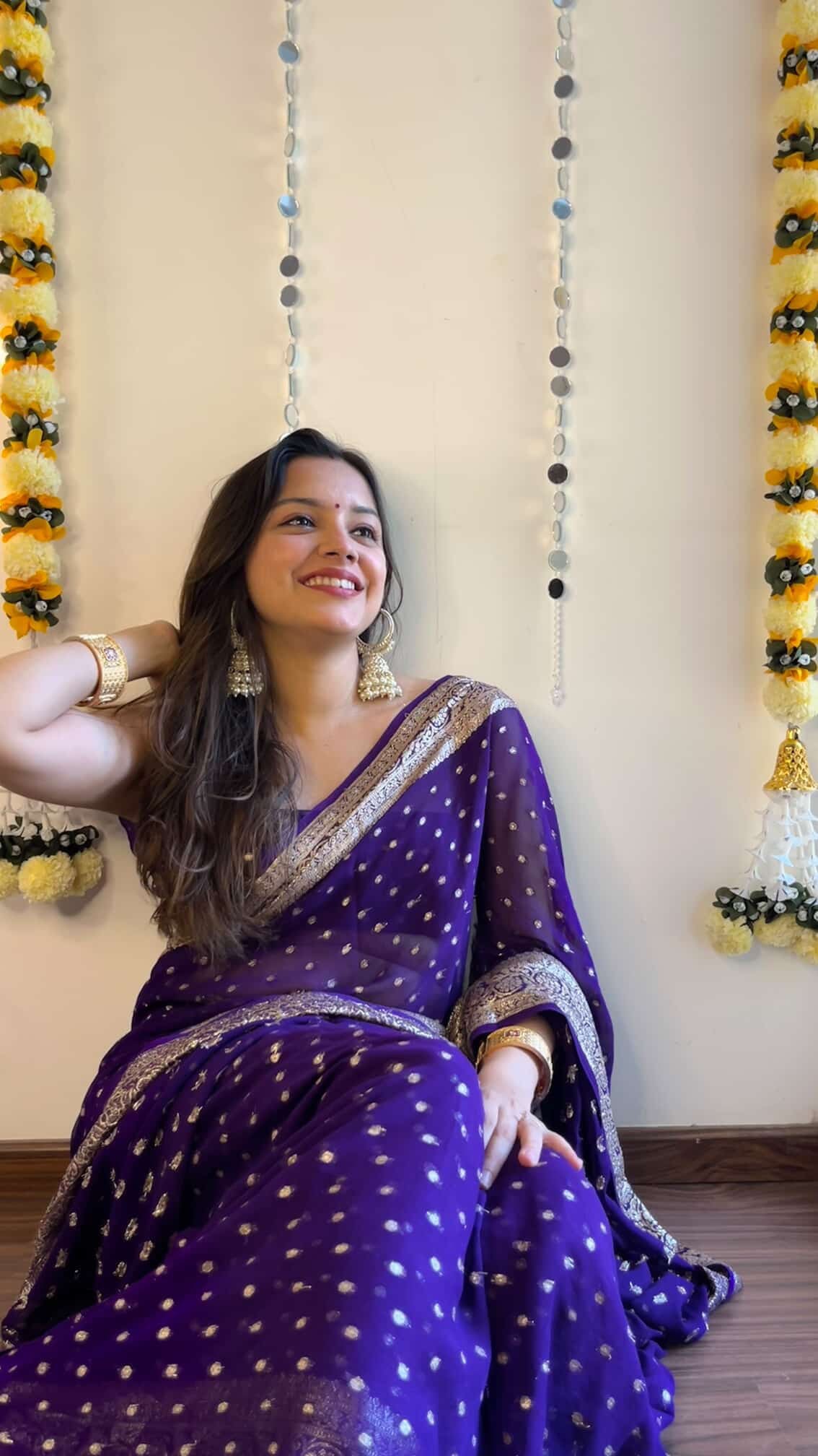 Medha - Premium Viscose Georgette Saree