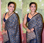 Tarani - Designer Ajrakh Handworked Saree