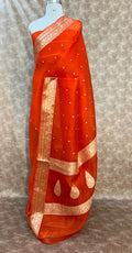 Varsha - Pure Kora Silk Handwoven Kadhua Saree