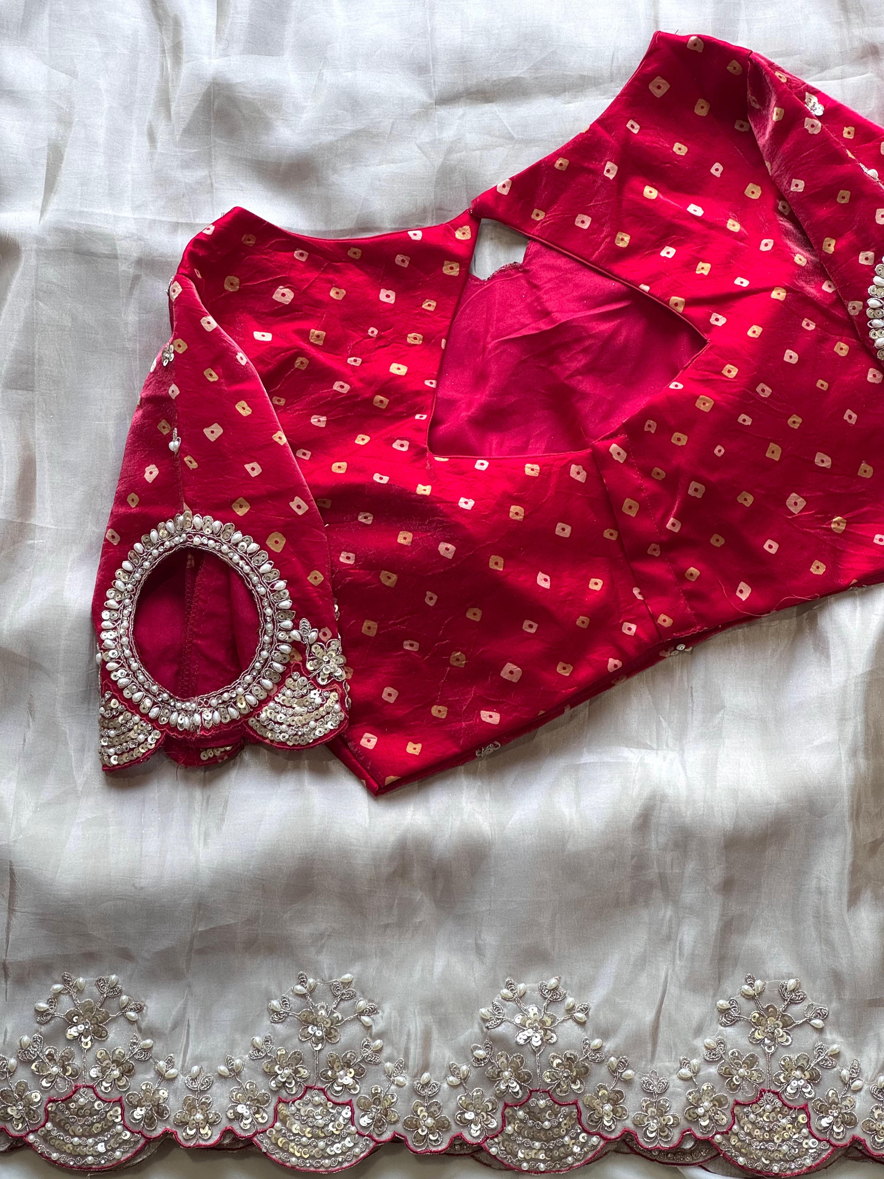 Kumkum - Designer Satin Silk Saree