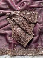 Rangila - Tissue Crepe Silk Saree