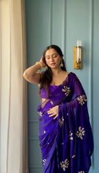 Shivani - Designer Crepe Silk Saree