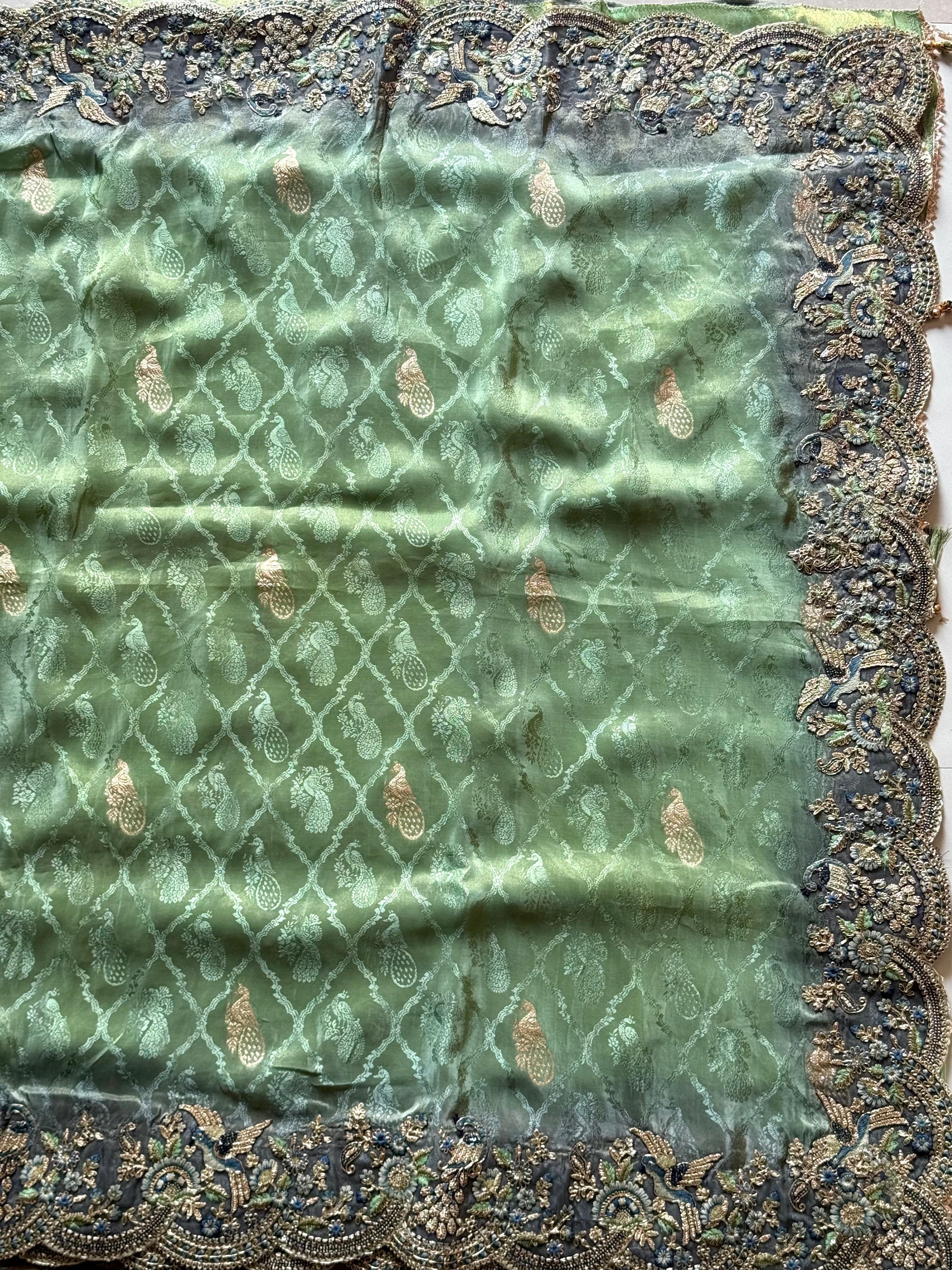 Jana - Designer Cocktail Handwork Saree