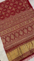 Jal - Pure Gajji Silk Saree with full Handwork