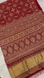 Jal - Pure Gajji Silk Saree with full Handwork