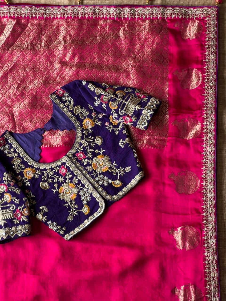 Shimi- Designer Satin Silk Saree