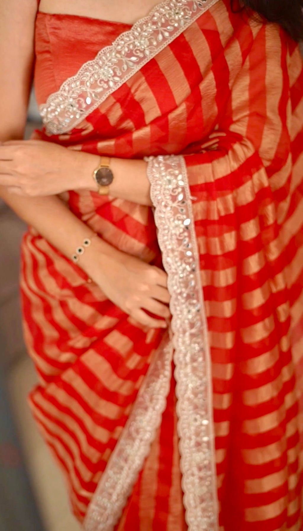 Silpa - Tissue Crush Silk Saree